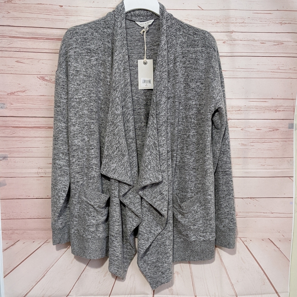 ๐ SALE Lucky Brand Plush Hacci Draped Cardigan - Picture 6 of 6